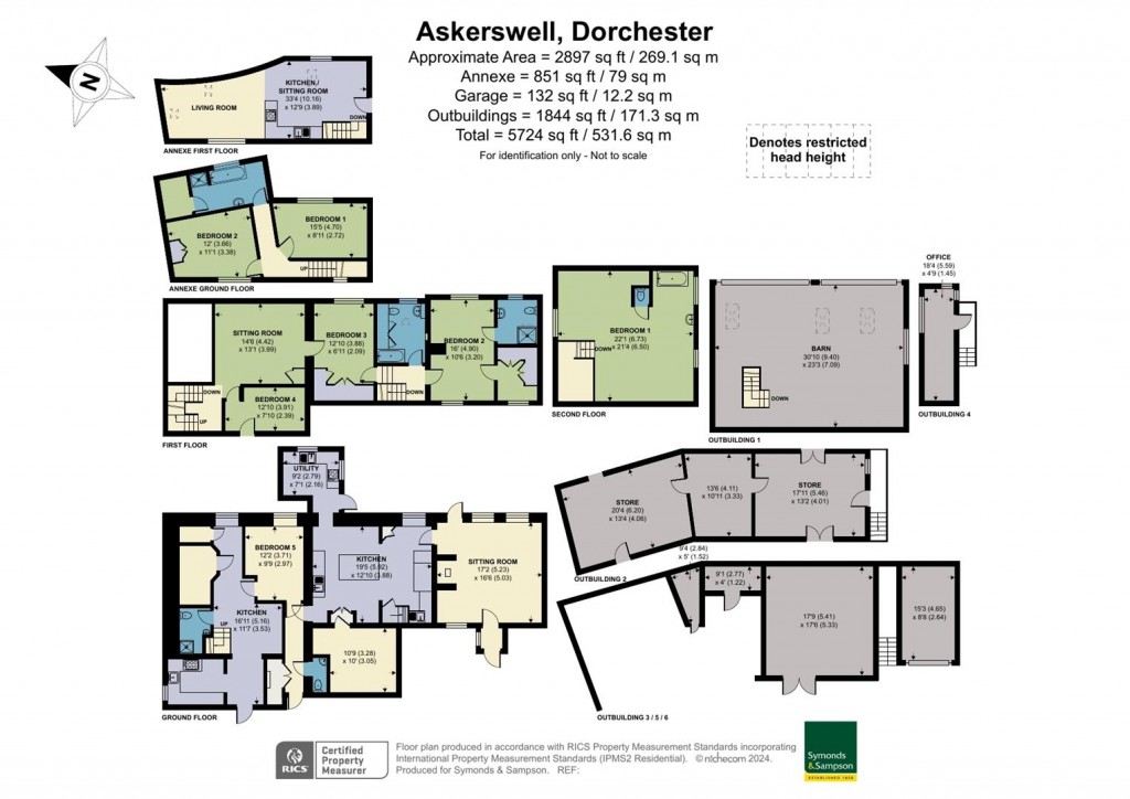 Floorplans For Askerswell, Dorchester